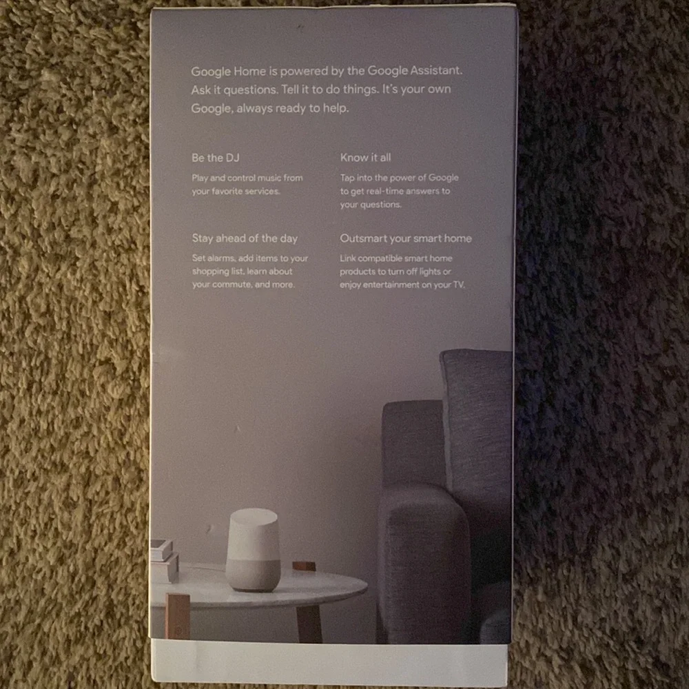 Google home, voice activated speaker.